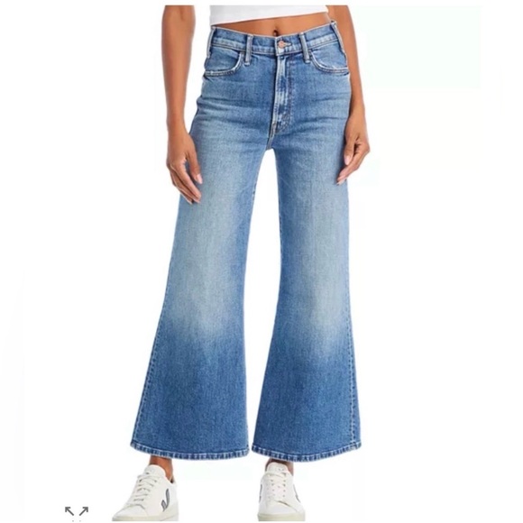 Mother The Hustler Roller Ankle Jeans High On The Hog | Size 26 Wide Leg Flare - Picture 3 of 7